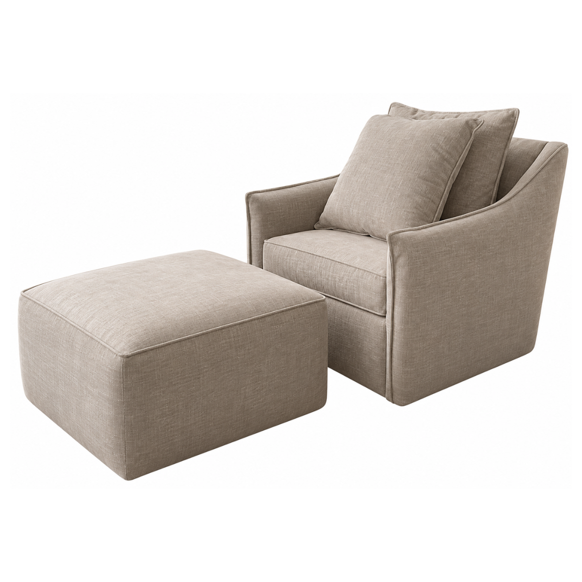 SILLÓN OCASIONAL SET LECTURA Y TABURETE METEORA
