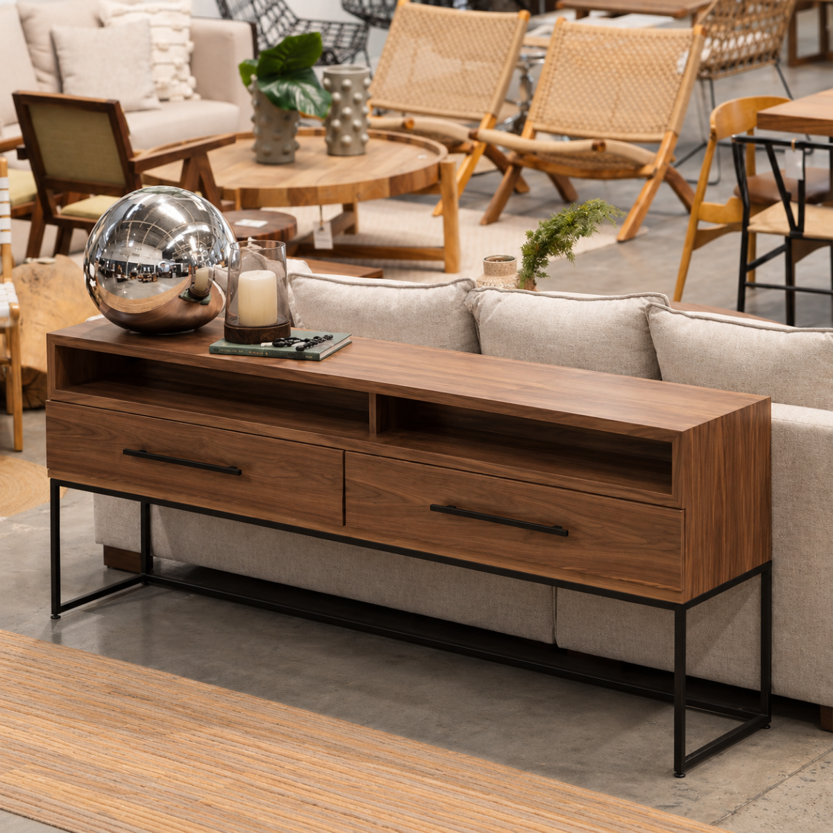 CREDENZA DOBLE C6 NOGAL