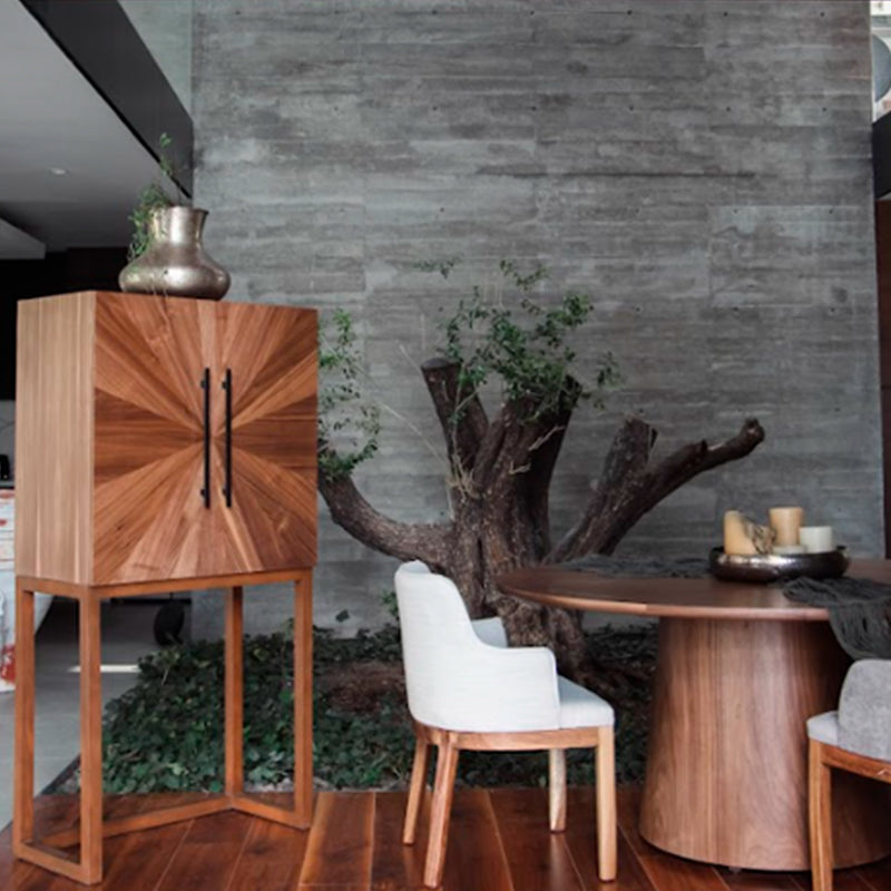 CÓMODA MUEBLE BAR C6 NOGAL