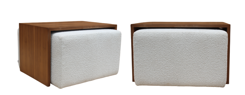 SET TABURETE CUBO NUBE