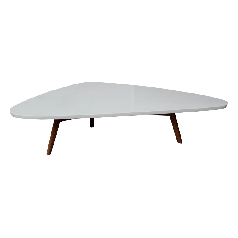Central Nido Fiordo Triangular Chica Blanco Alto Brillo de OUTLET