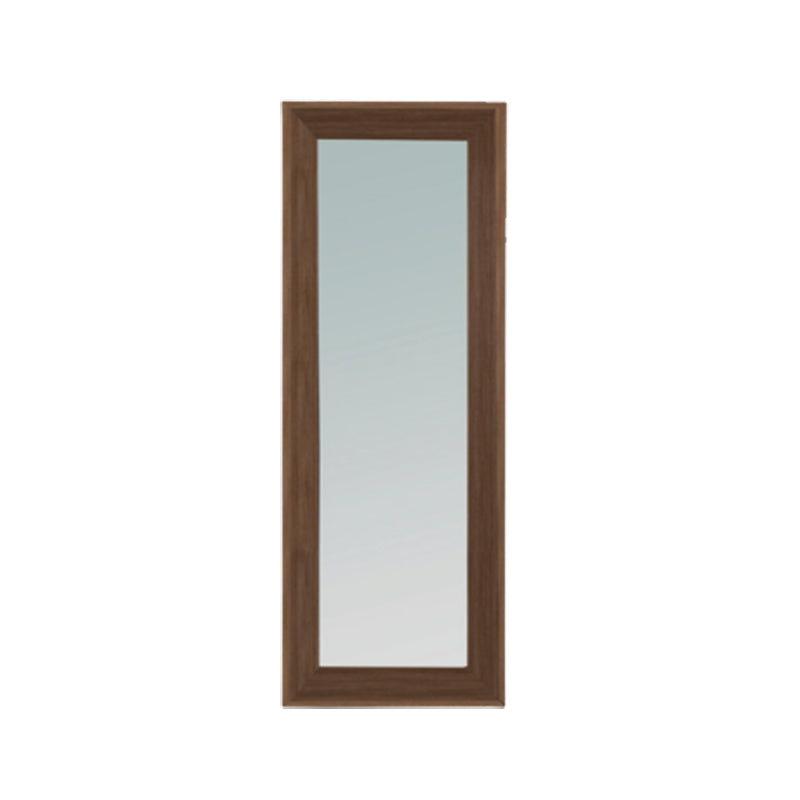 ESPEJO PIE CARBÓN NOGAL